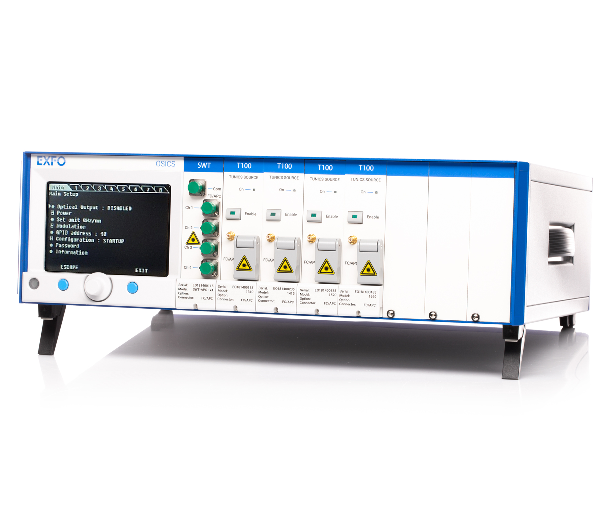 OSICS Mainframe - Modular 8-channel mainframe