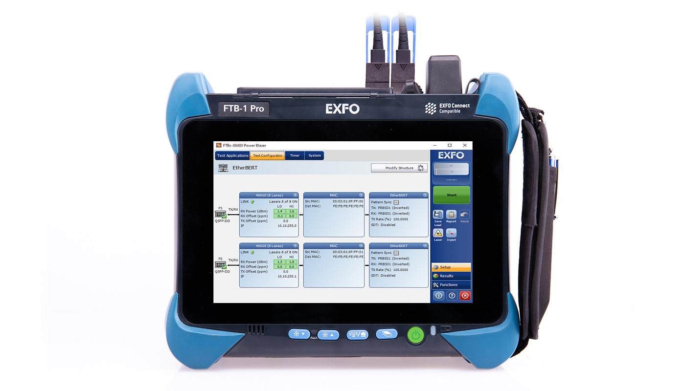 FTBx-88480 Series - dual-port 1G-400G, 800G-ready testers