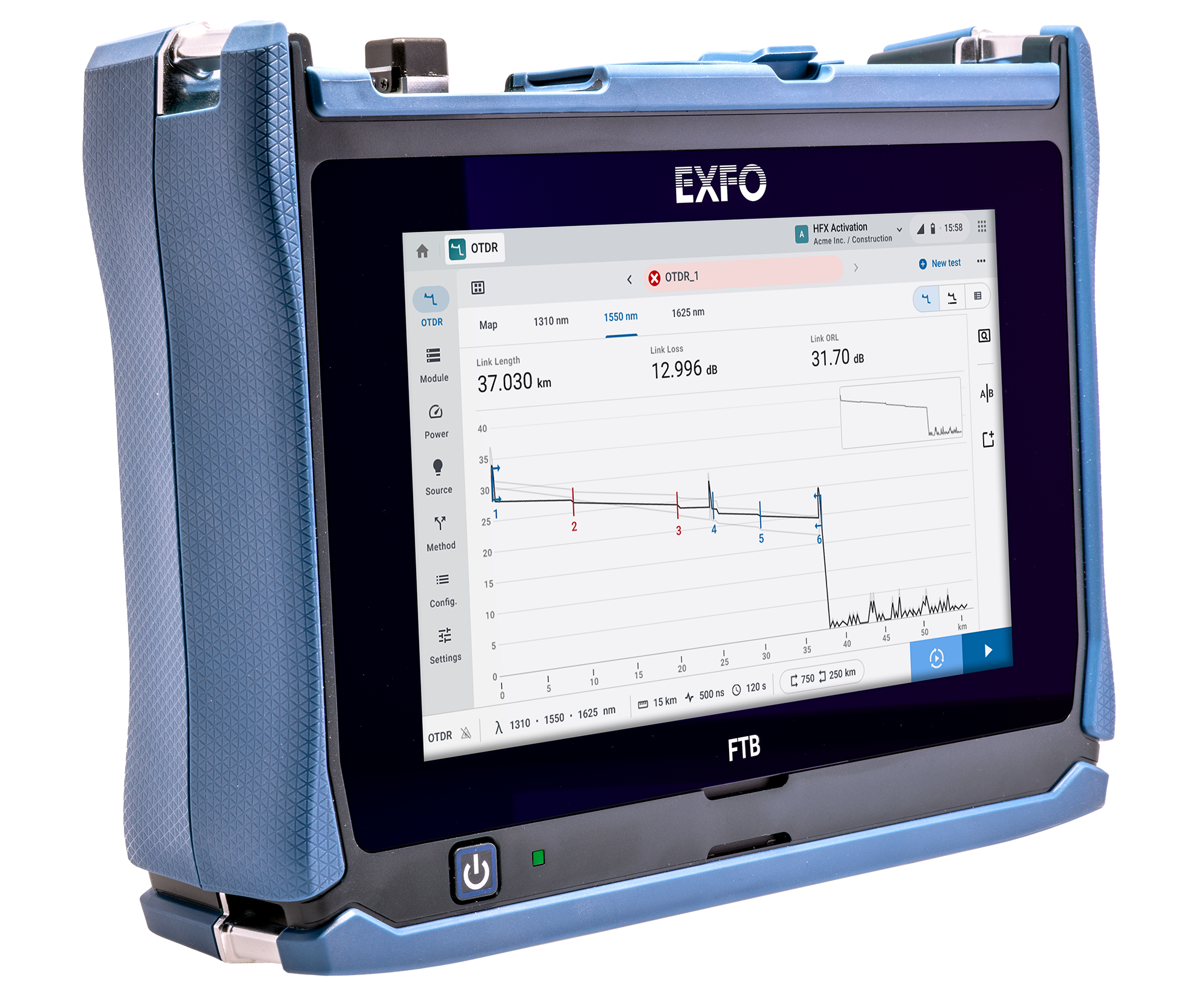 FTB Lite 735D - connected metro/PON FTTx/MDU OTDR