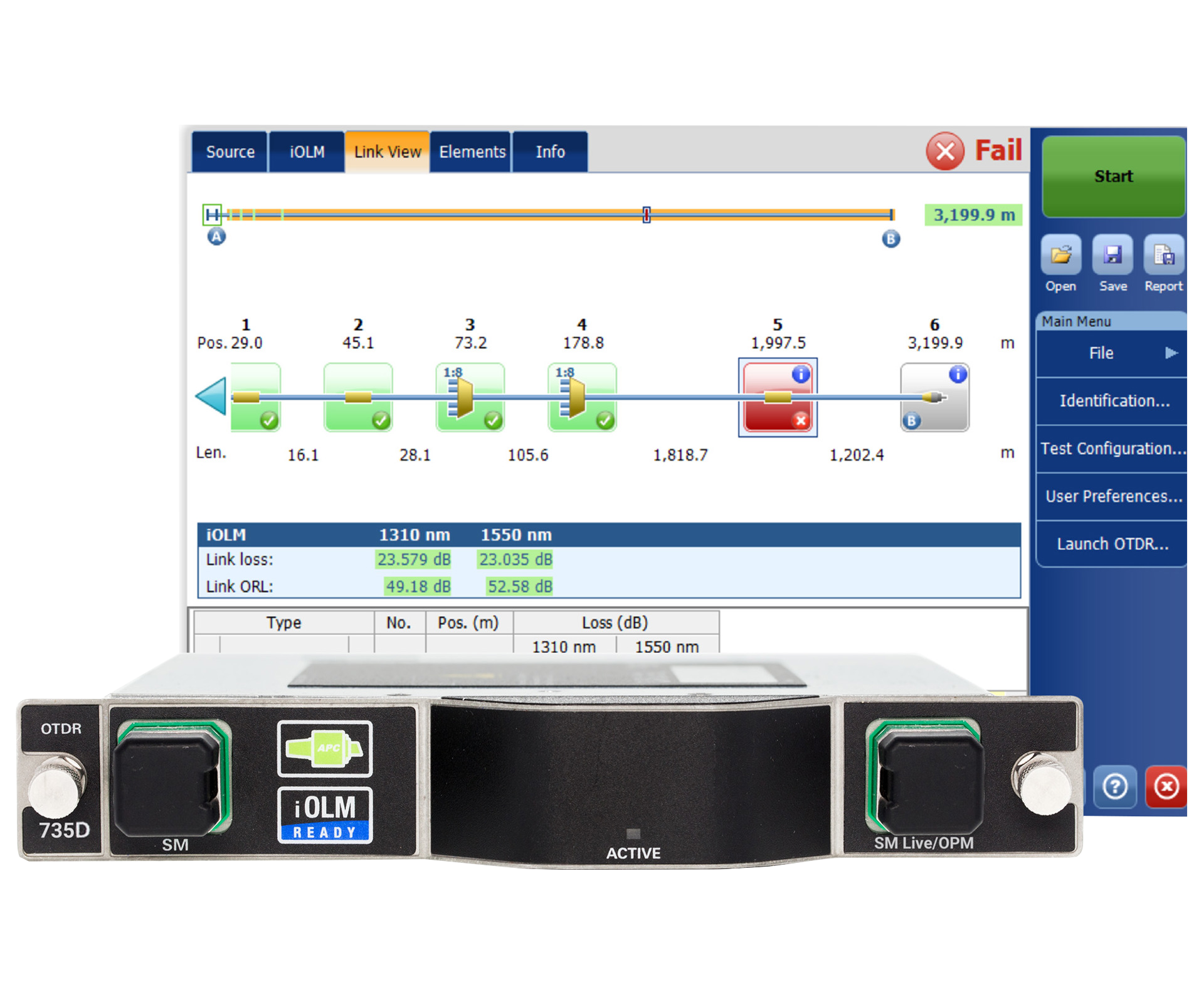 FTBx-735D - PON/metro FTTx/MDU OTDR