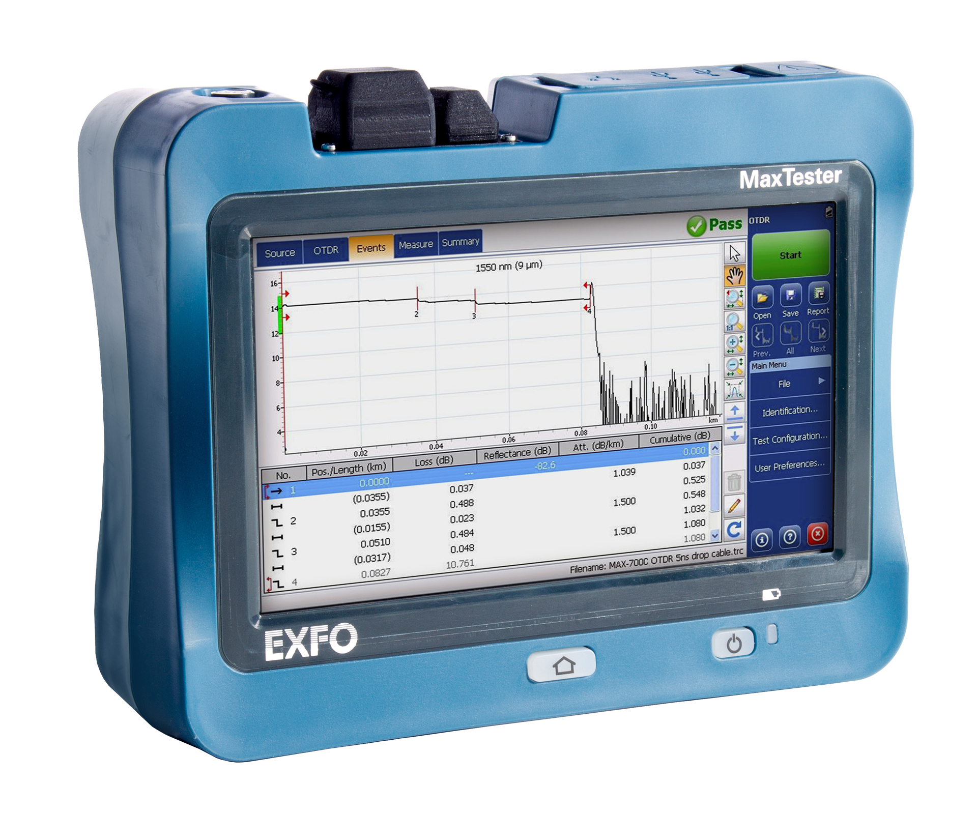 MAX-735D - PON/metro FTTx/MDU OTDR